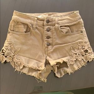 High rise shorts